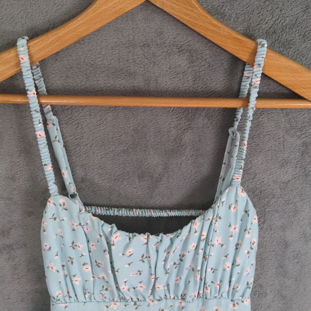 NWT Altar'd State Floral Mini Dress Blue Pink Size Small Feminine Coquette - Picture 3 of 10